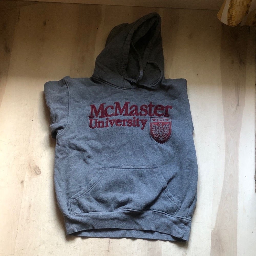 Varsity Gray McMaster University Hoodie